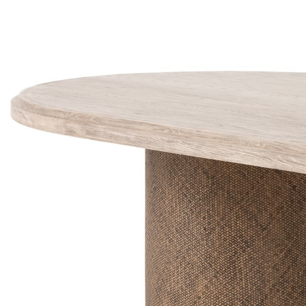 KIARA DINING TABLE-WEATHERED BLONDE - MAK & CO