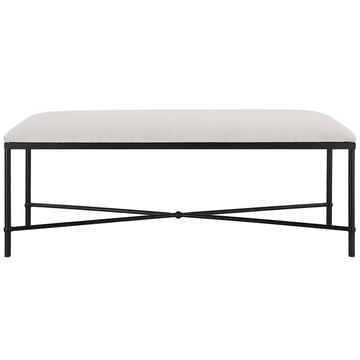 AVA BENCH IN BLACK AND WHITE - MAK & CO.