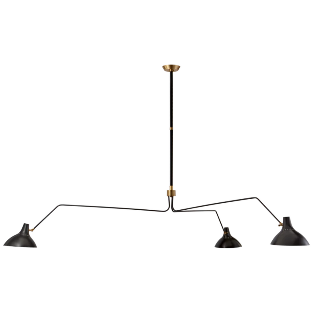 CHARLTON TRIPLE ARM CHANDELIER - MAK & CO