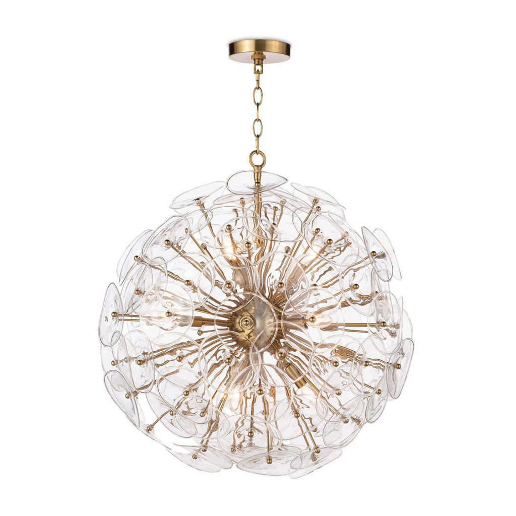 POPPY GLASS CHANDELIER - MAK & CO