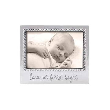 LOVE AT FIRST SIGHT BEADED 4X6 FRAME - MAK & CO