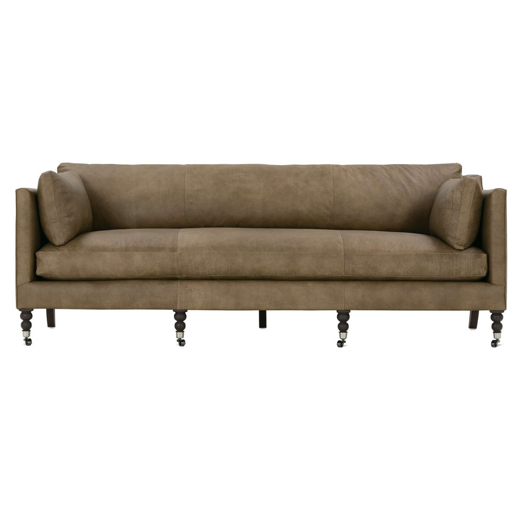 MADDIE 90" LEATHER SOFA - MAK & CO