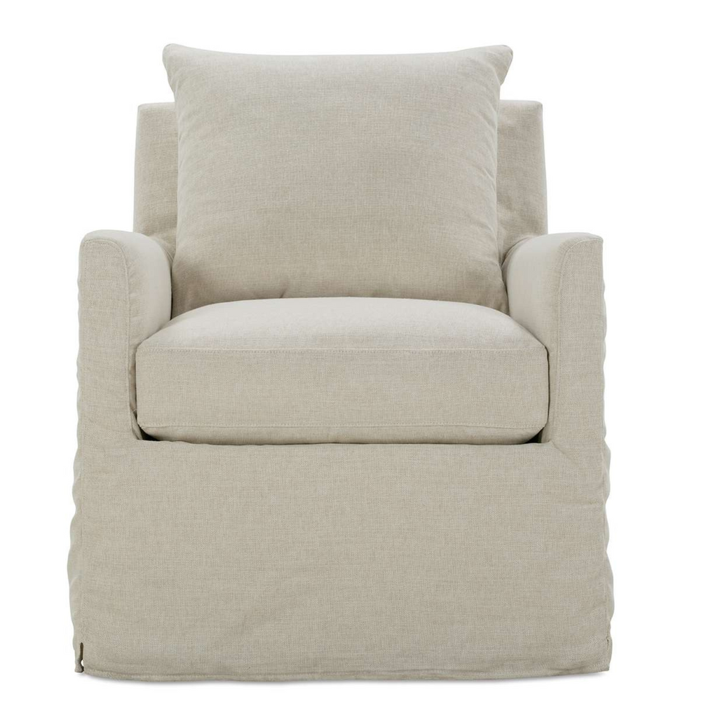 LILAH SLIP SWIVEL GLIDER AND OTTOMAN - MAK & CO