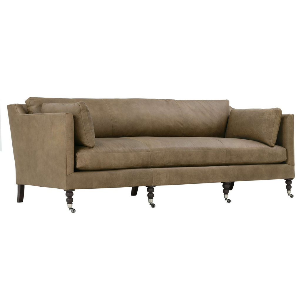 MADDIE 90" LEATHER SOFA - MAK & CO