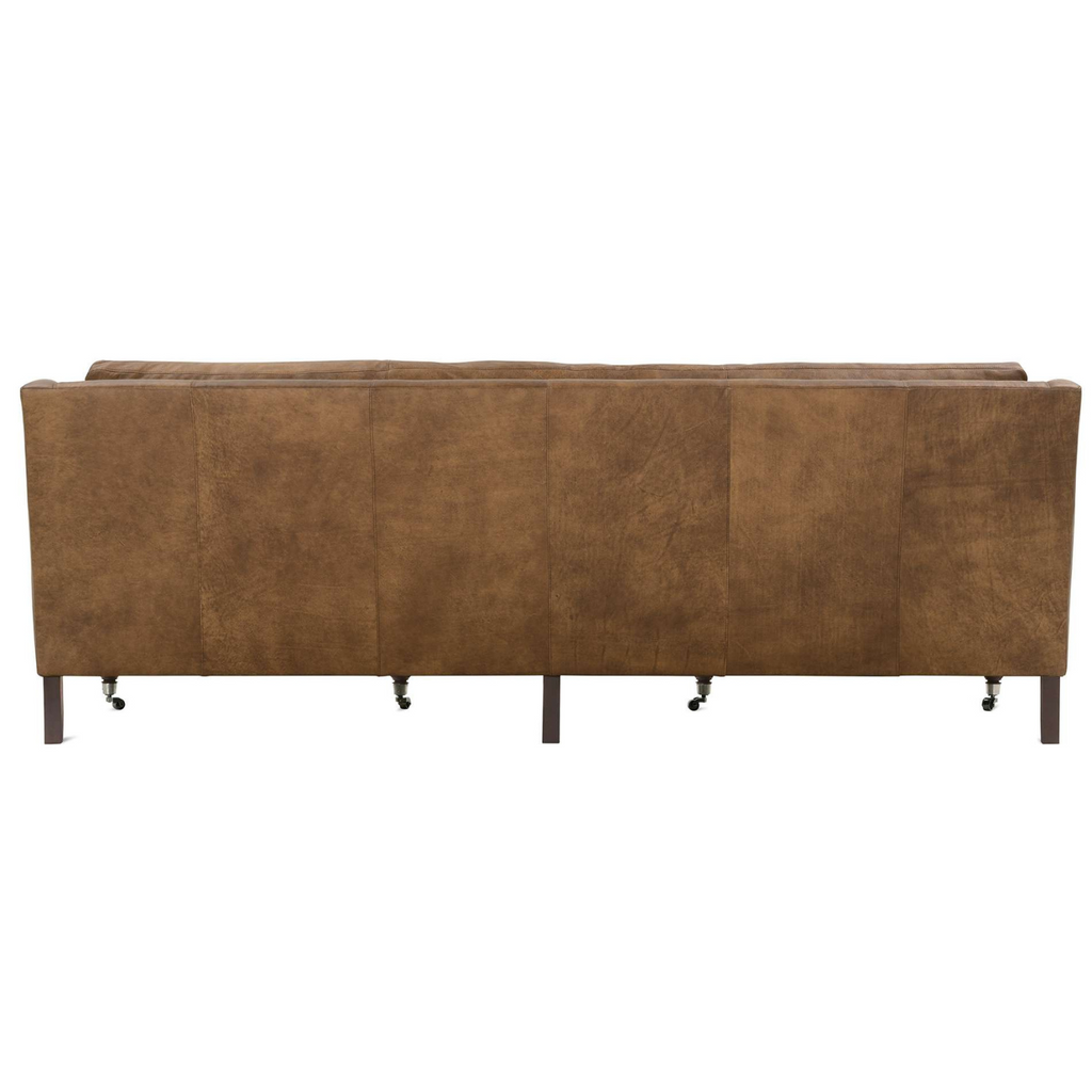 MADDIE 90" LEATHER SOFA - MAK & CO