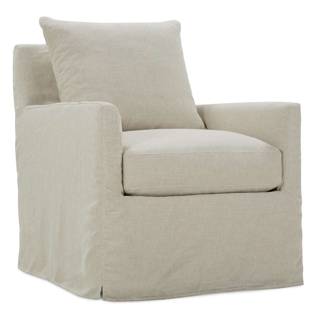 LILAH SLIP SWIVEL GLIDER AND OTTOMAN - MAK & CO