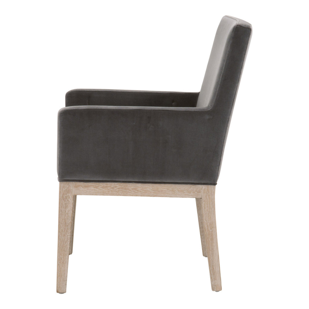 DRAKE VELVET ARM CHAIR - MAK & CO