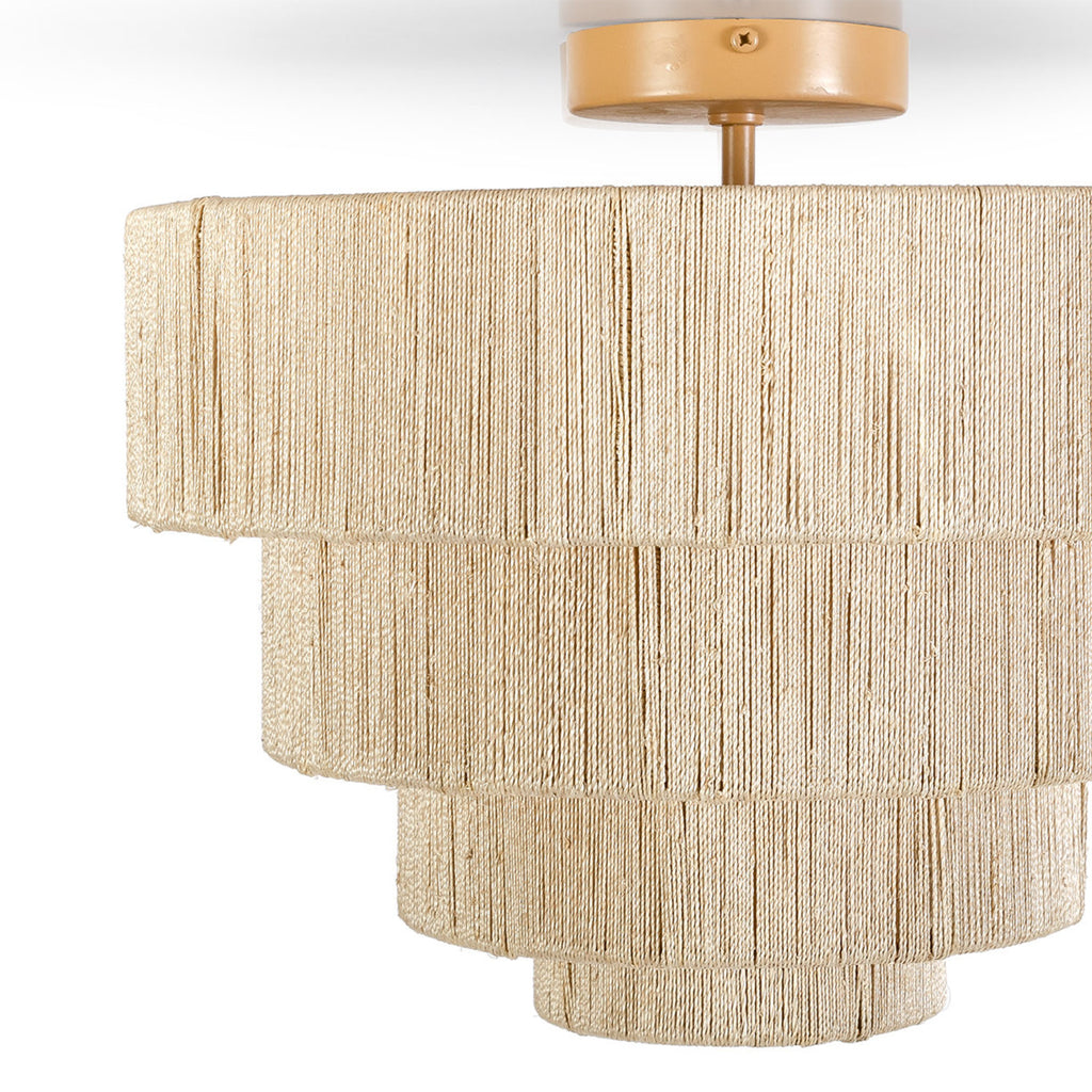 ARUNDEL FLUSH MOUNT IN NATURAL - MAK & CO