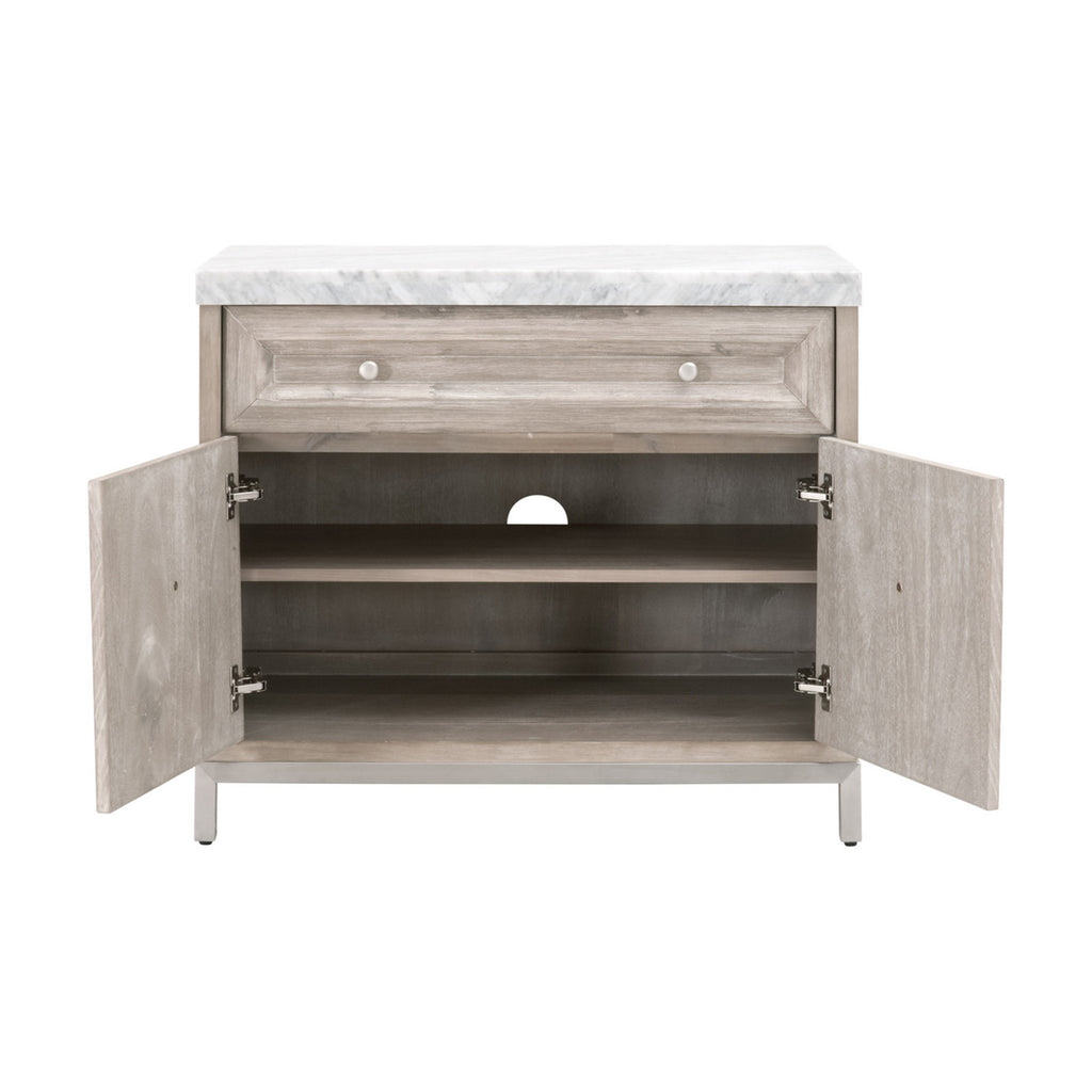 ANDOVER TWO DOOR SIDE BOARD IN NATURAL GREY - MAK & CO