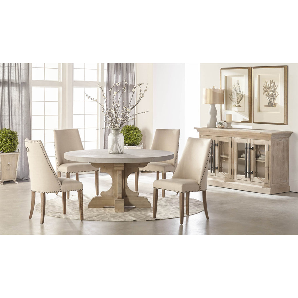 ROUND CONCRETE TOP TABLE - MAK & CO