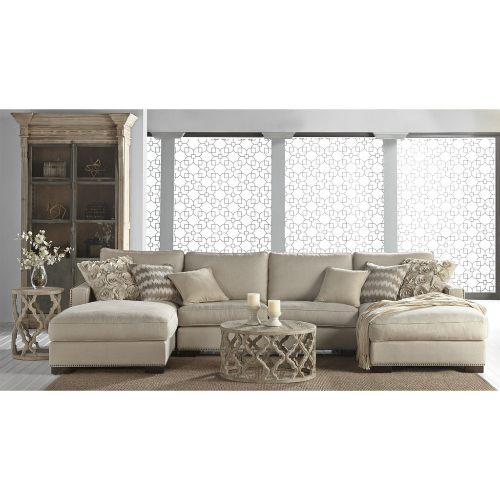 ELM WOOD LARGE COFFEE TABLE - MAK & CO.